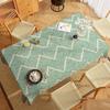 Damask 2D Flat Printed Polyester Table Covers For Dining Table Room Decor Picnic Blanket Camping Table Cover Party Supplies Xmas
