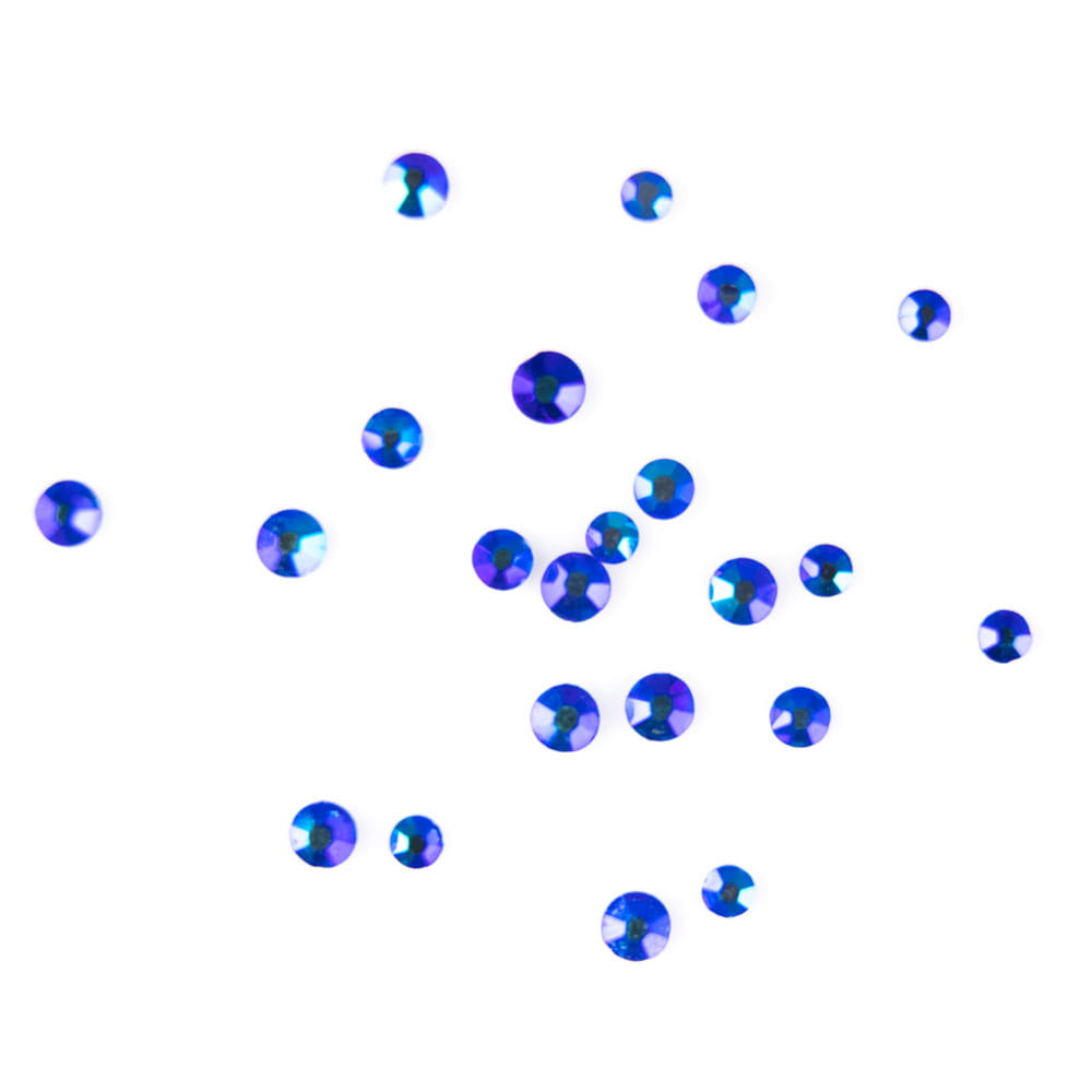 Cyrkonie Do Paznokci Szklane Blue Zircon Ab Mix Rozmiarów Ok.1440 Szt.paczka