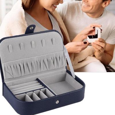 Mode Tragbare Halskette Lagerung Ohrring Container Box Schmuck Halter Dekor
