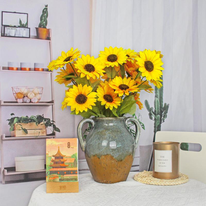 Sunflower Simulation Bouquet - Realistic Decorative Arrangement for Weddings and Events