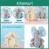 Plush Elephant Toy With Eye Covering For Kids Interactive Sleep Aid And Comfort