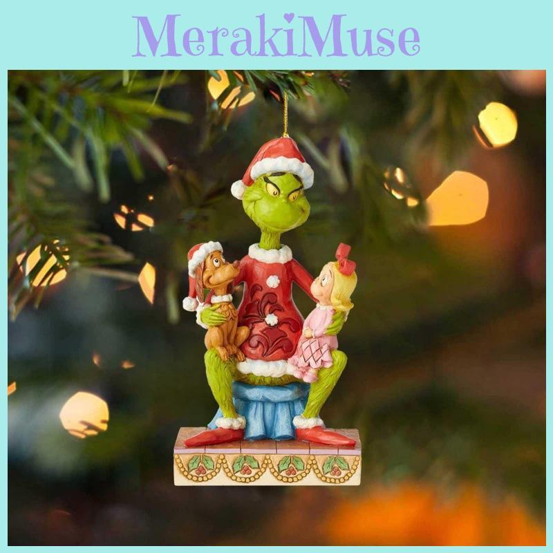 Zabawna dekoracja do zawieszenia Grinch Akrylowa ozdoba na choinkę Dekoracja samochodu dla świątecznego ducha