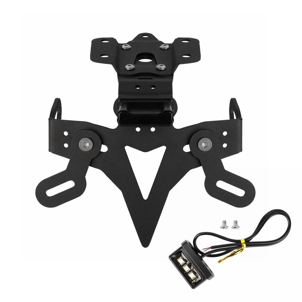 For Yamaha MT-07/FZ-07 2013-2025 Motorcycle License Plate Holder Fender Eliminator Registration Bracket With LED MT07 MT 07 2018