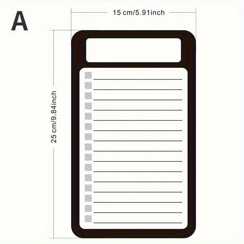 1 ks Smazatelný poznámkový blok Memo poznámky Kuchyňské magnetické samolepky na ledničku