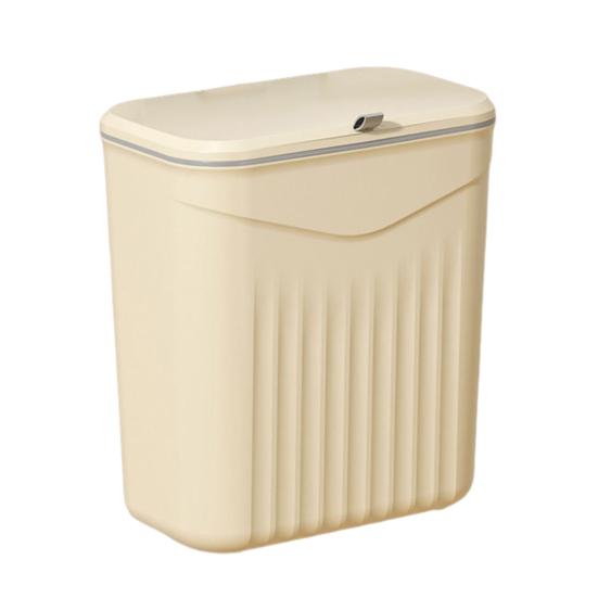 Kitchen Compost Bin with Lid Wall Mounted Garbage Can Bathroom Kitchen Waste Basket Bin