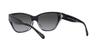 Sunglasses HC8370F CH660 GRAY GRADIENT Lens 56 [Coach] BLACK/TRANSPARENT Frame/GREY