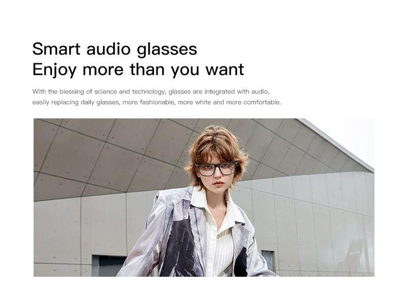 Bluetooth Glasses with Calling, Music Playback, Touch Controls & Voice Assistant