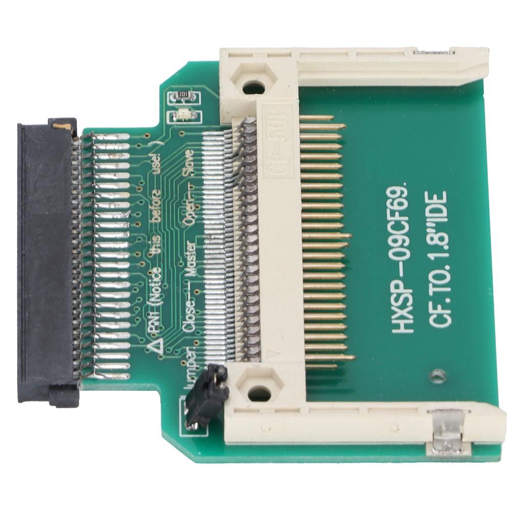 Merory Card Adapter 1.8in CF 50pin Stable No Noise Vibration Hard Drive SSD Converter for Toshiba