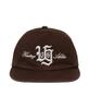 Yunibeoseugameonteu Vtg Typo 5-Panel Washing Cap_Brown