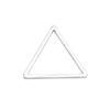 20pcs Geometric Hollowed Pendant DIY Craft Jewelry Earrings Making Accessories (15mm Triangles)