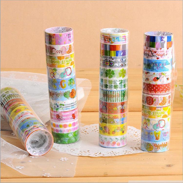 Creative Rainbow Cartoon Decorative Tape - Dreamy, Colorful, Super Cute for DIY Students