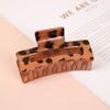 2pcs Leopard Print Hair Claw Set Stylish Back-of-the-Head Clips for Women's Daily Outfits and Party Wear Suitable for Bathing