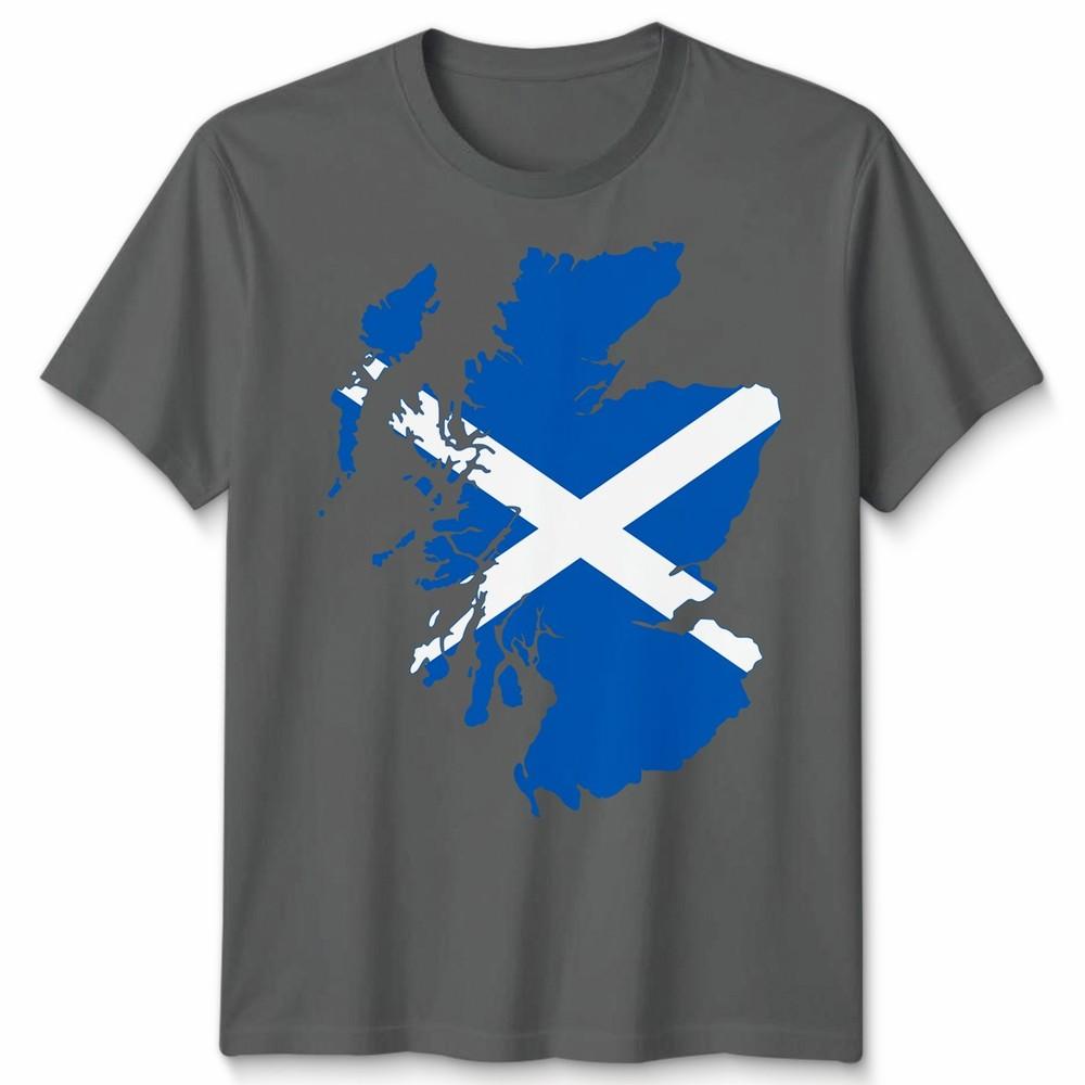 Scotland Flag Slash Unisex T Shirt Scottish Football Rugby Fan Gift Idea Tee