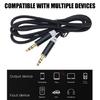 100cm 3.5mm Male To Male Extension Wire Copper Adapter Cord Car Computer Mobile Phones Wire Extender Line