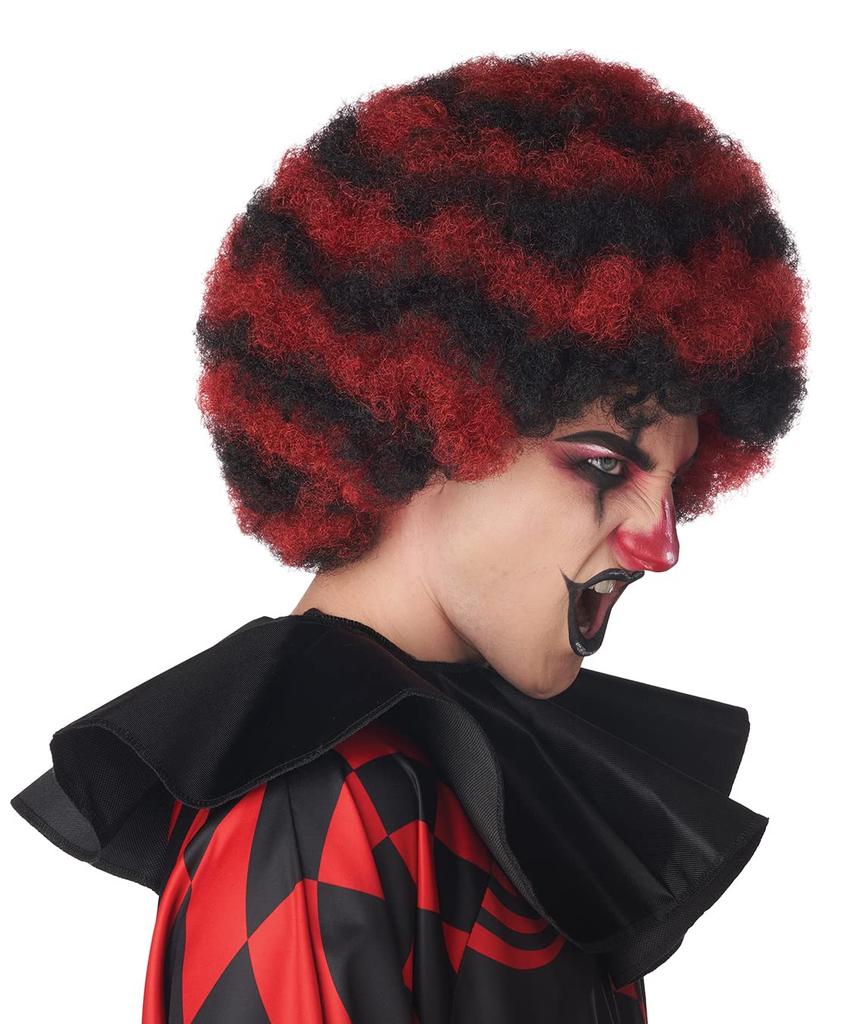 California Costumes Black and Red Spiral Clown Afro Costume Wig 7221-217