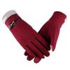 Warm Driving Outdoor Plush Fashion Accessories Full Finger Gloves Bow Mittens TouchScreen Gloves