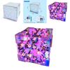Handmade Assembly Mirror Tulip Flower Sea Rubik Cube Night Light Puzzle Toy Set For Brain Development