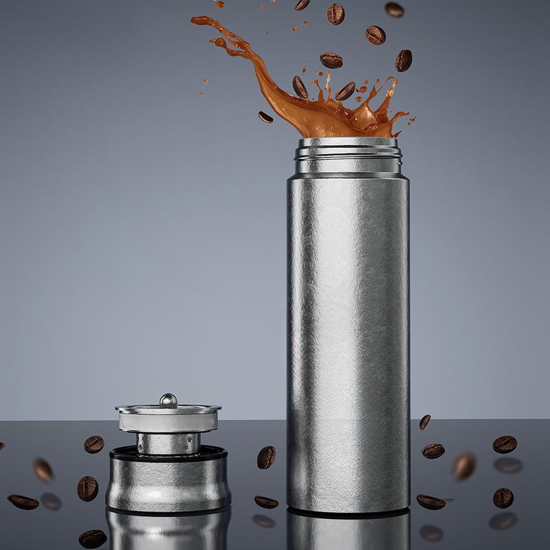 Thermos Cup Male and Female Car Business Fresh-keeping Antibacterial Double-layer Titanium Health Water Cup