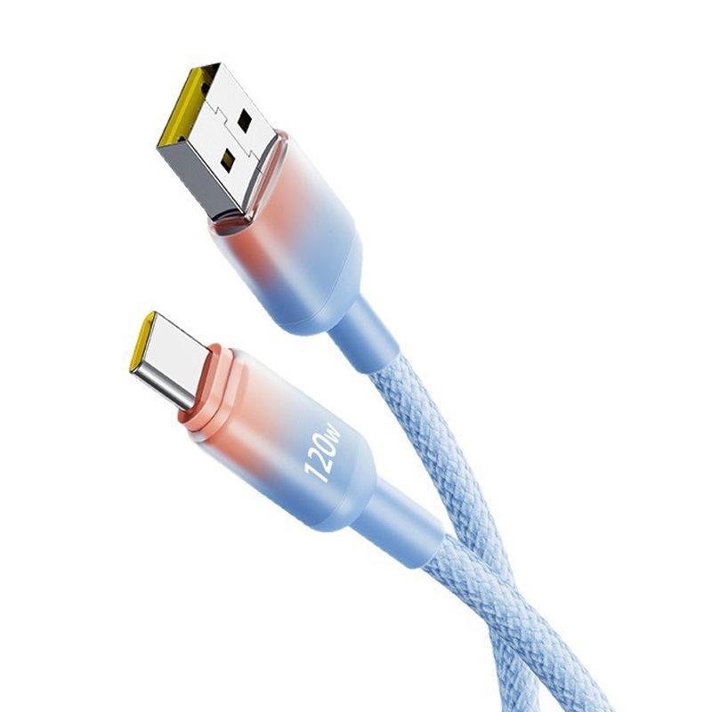 120W Super Flash Charge Type-C Cable for Apple, Huawei, Vivo, Oppo, and Honor