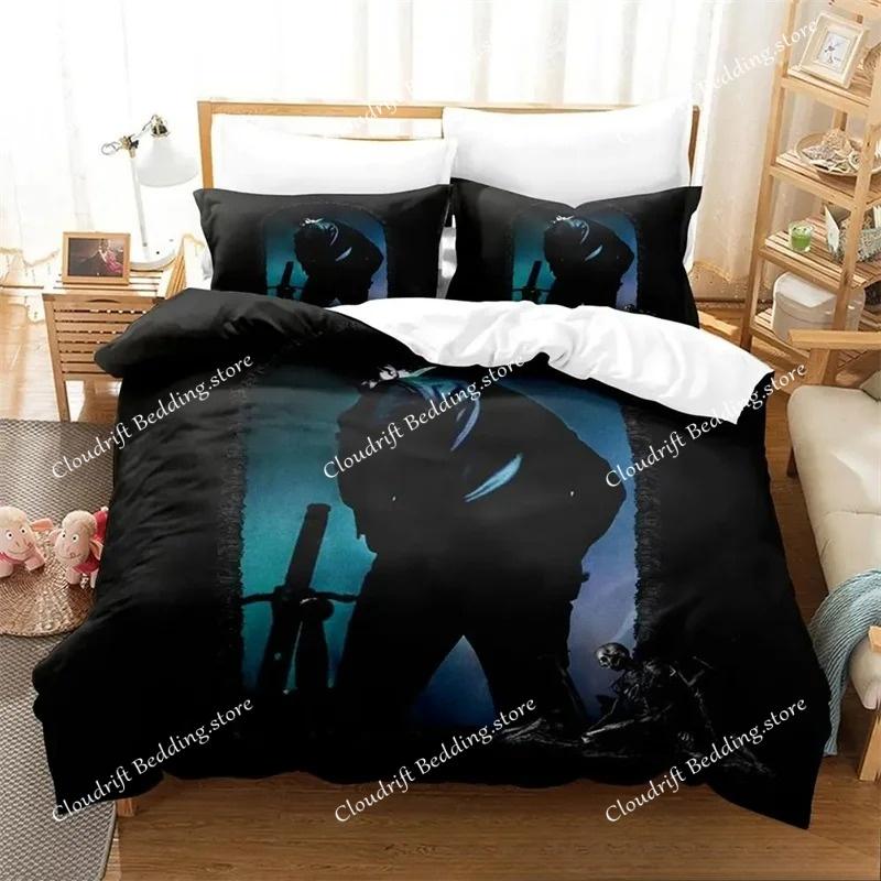 Nuova Copripiumino Stampa 3D P-Post M-Malone Stagione Unica Set Biancheria da Letto Piumone Morbido Copripiumino e Federe Singolo_Doppio_Queen
