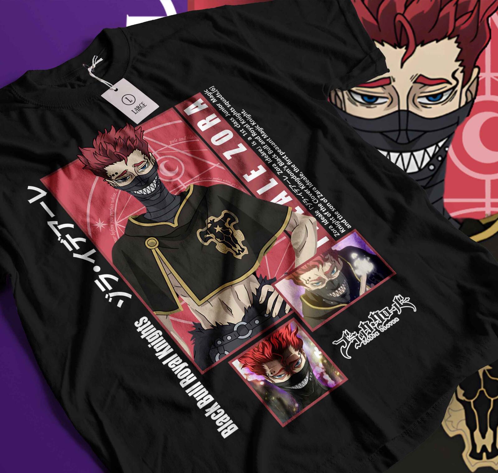 

Black Clover Zora Ideale T-Shirt Mens Womens Tees Top Comic,Bull,Magic,Demon,Yami,Anime Shirt 145 L