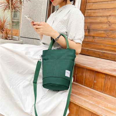 Printed Cartoon Tote Bag Bucket Canvas Bag Fashion Trendy Bento Bag Hand Carry Small Bag