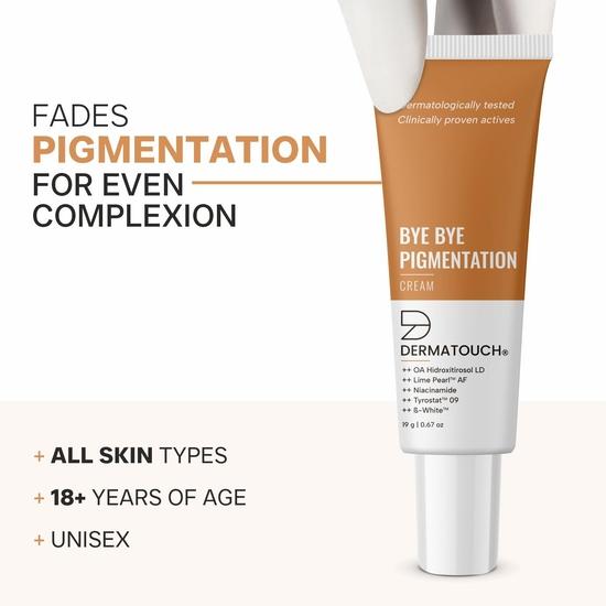 DERMATOUCH Bye Bye Pigmentation Cream || Anti Pigmentation Cream for Women/Men with Niacinamide, B-White, Lime Pearl - 19G