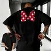 T-shirt Estiva Disney Topolino 2026 100% Cotone Manica Corta Casual Ampio Traspirante per Uomo e Donna