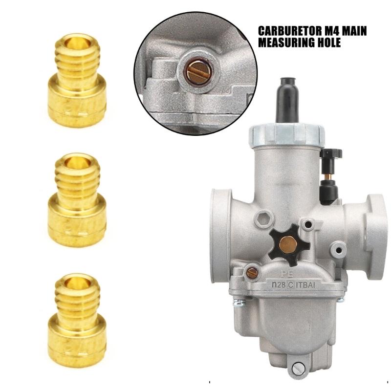10Pcs Motorcycle Carburetor Main Jet Kit Easy Installation Carburetor Carb Main Jet Motorbike Replacement Accessories