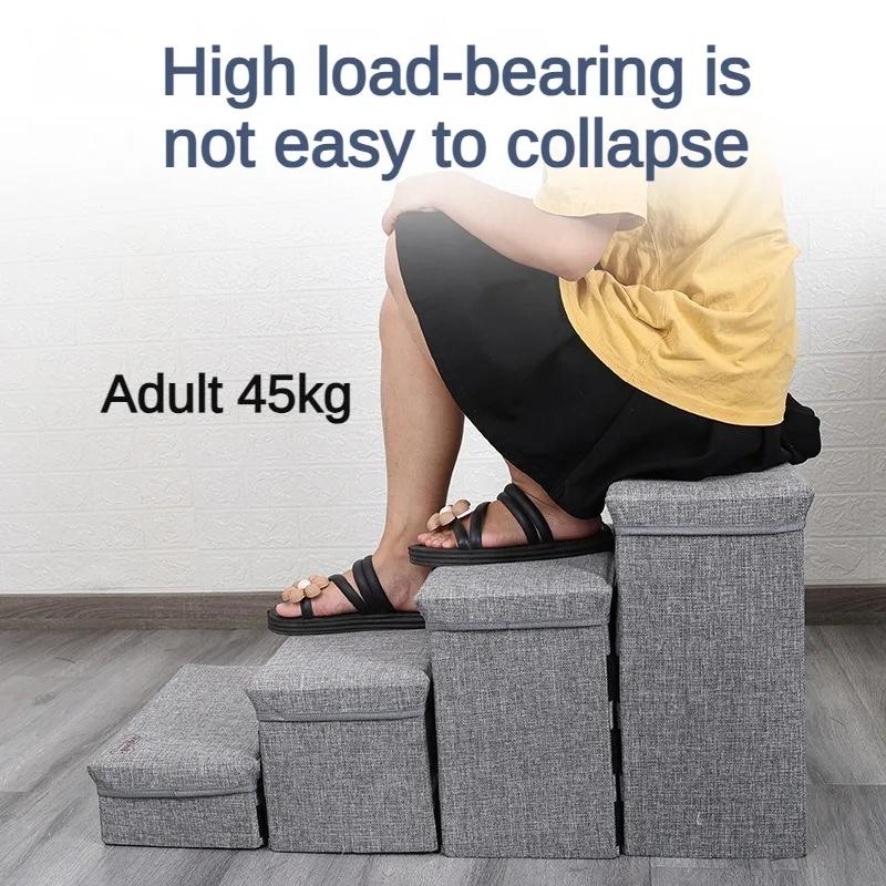 Dog Stairs Portable Store Individually Designed Soft Four Steps Dogs Stair Strong Bearing Capacity Pet Supplies Products