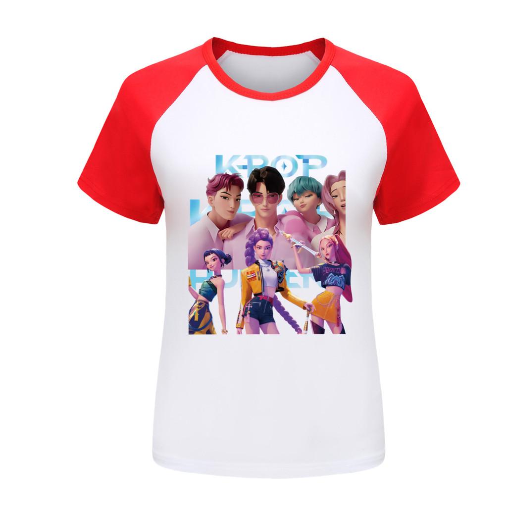 5056 Barn Flickor Sajaboys Rumi Zoey Mira Tryck Raglan Kortärmad T-shirt