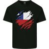 Torn Chile Flag Chilean Day Football Kids T-Shirt Childrens