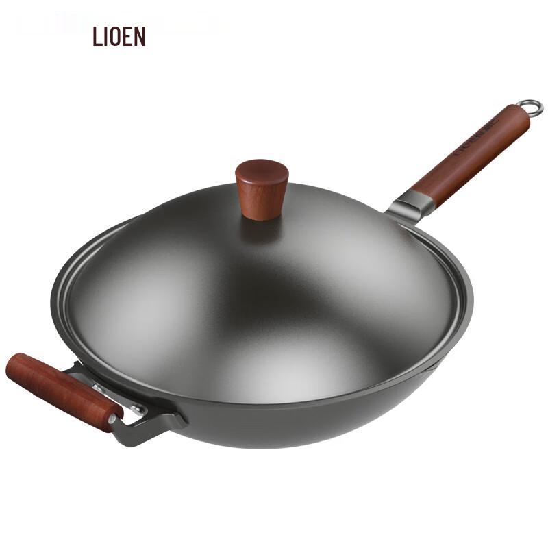 Liven Uncoated Refined Iron Wok