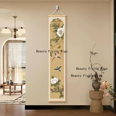 Chinese Rol Schilderij Bloemen Rol Schilderij Thee Kamer Decoratie Schilderij Wandmontage Decoratieve Schilderijen Huis Decoratie