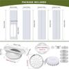 CYCLI-Universal 2-In-1 Window Vent Seal Kit Mobile A/C Portable Air Conditioner Window Kit