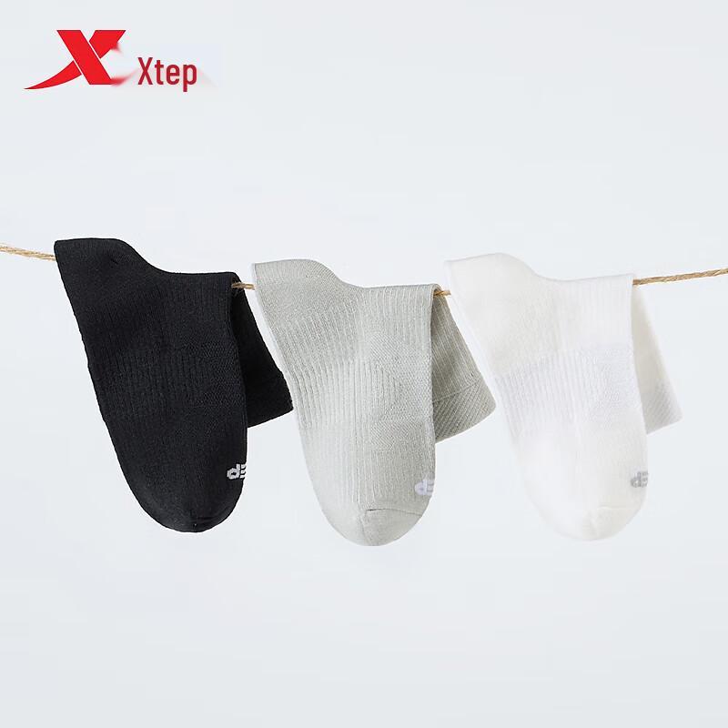 XTEP Women s Breathable Running Mid-Socks One Size