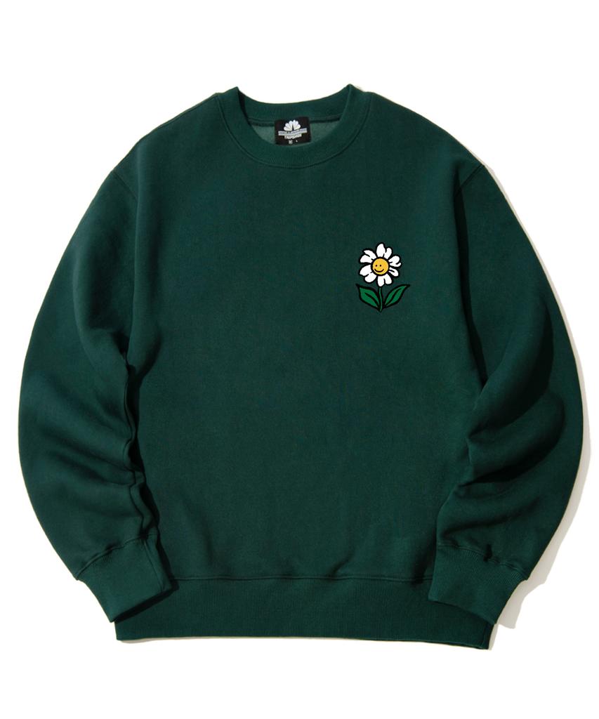 TRIPSHION Single Flower Logo Crewneck - Green