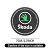 ZUKJ6 1/2pcs Diamond Car Coaster Water Cup Holder Anti-slip Pad Mat For Skoda Rapid Fabia Octavia A7 A5 A4 Roomster Yeti Superb Scala