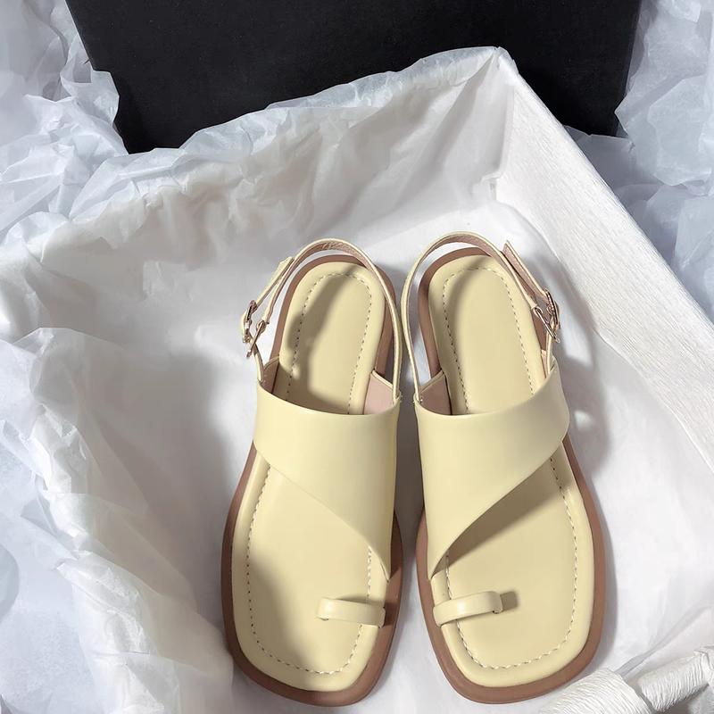 

Базовые женские сандалии Модный дизайн Летние Натуральная кожа Женские Низкий каблук Повседневные Вечеринка Офис Женская обувь Женщина Новинка 35 жёлтый