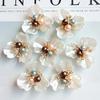 1 Pcs Pearl  Daisy Flower Plate Torus Alloy Accessories Diy Handmade Jewelry