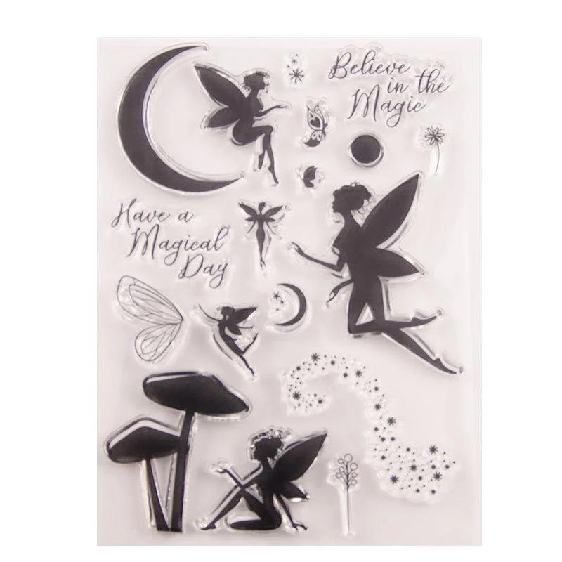 Fairy Metal Embossing Cutting Dies and Stamps for Scrapbooking Hand-In DIY Album Decoration Card.