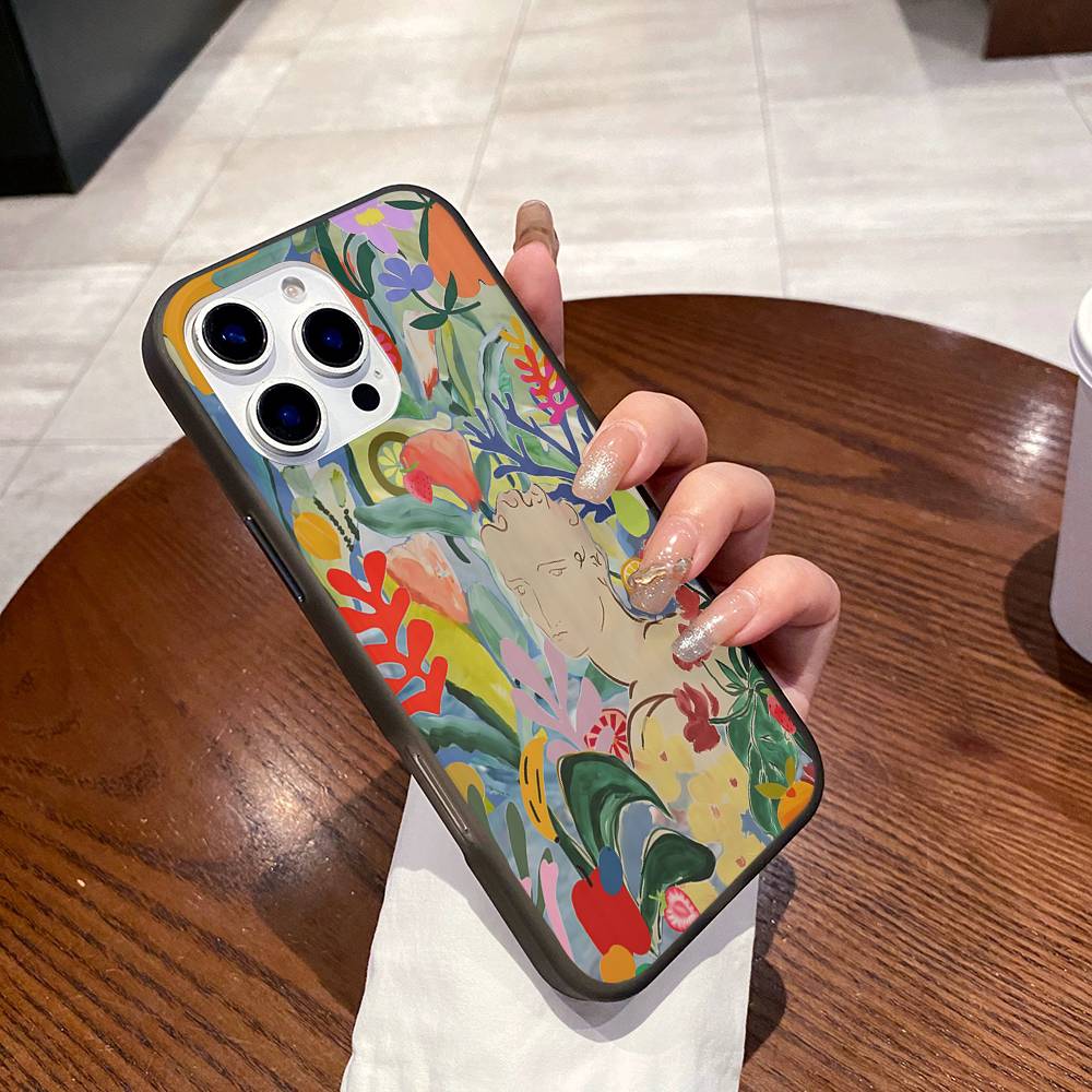 Henri Matisse Art Painting Phone Case Corrugated Pattern Phone Case For iPhone 17 Air 16 15Plus Pro Max Matte Shockprooof Cover