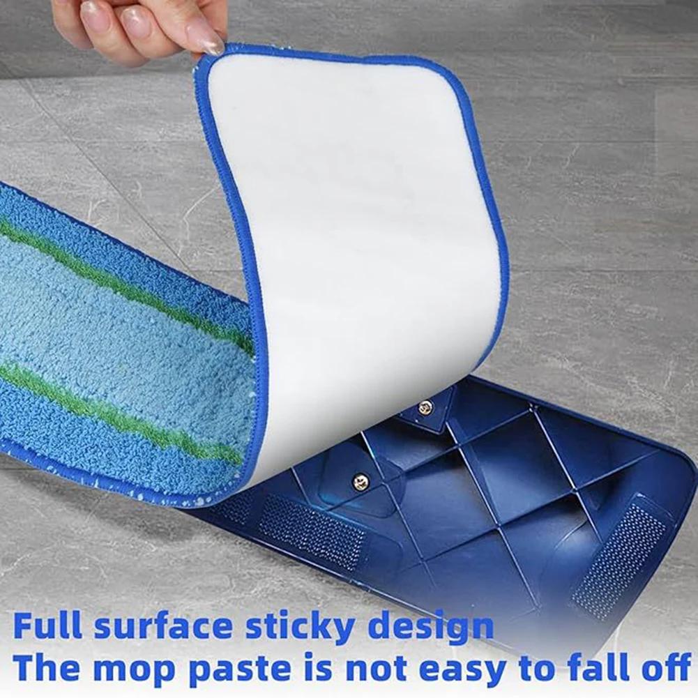 4pcs Mop Pads Washable Reusable Microfiber Pads Replacement Wet Dry Mop Pads For Tile Marble Hardwood Floor Cleaning Tools Parts