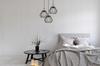 Hanging Lamp, Ceiling Chandelier, Wire Shade, Led