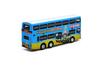 Tiny City 1/110 Dennis Dragon KMB 11m Zero Accidents (33A) "Zero Accidents on the Road, Love for Hong Kong People" Double-Decker Bus Diecast Model Car