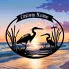 Unique Exclusively Designed Custom Metal Wall Art Ostrich Pattern Versatile Indoor Outdoor Party Holiday Gift