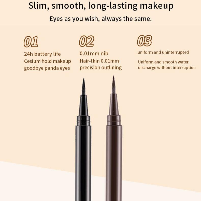 Shaping Liquid Eyeliner Pen, Ultra Fine Tip, for Women, Smudge Proof, Waterproof,Long Lasting,Quick Dry Liquid Eyeliner