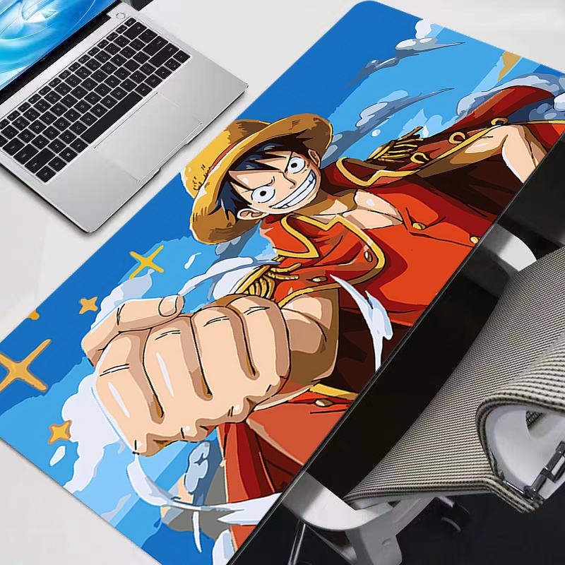 Mouse Pad Computer One Piece Luffy Laptop Anime Keyboard Mouse Mat Large Mousepad Keyboards Gamers Decoracion Desk Mat