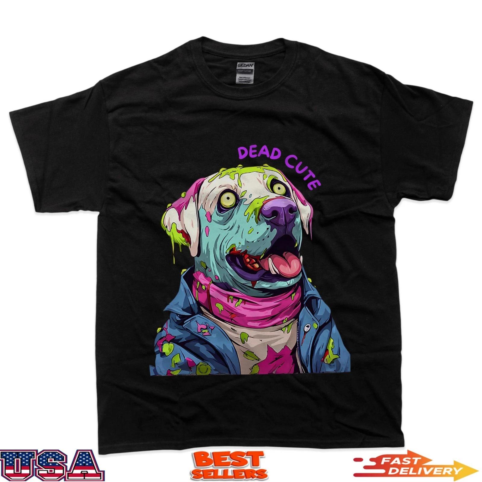 

Labrador Retriever Zombie Colorful Dog Dead Core Cute Core T-Shirt S
