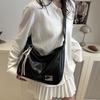 Bag Women's Korean Version Ins Trendy Fashion Casual Tote Bag 2025 New Simple Large-capacity Shoulder Oblique Span Bag